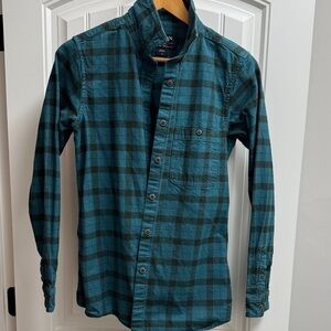 Women’s Filson Teal and Black Plaid Alaskan Guide Shirt Flannel